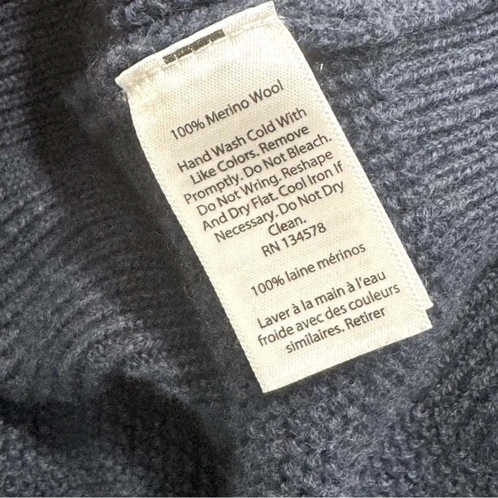 Vineyard Vines Merino 1/4 Zip Sweater Mens XL Navy